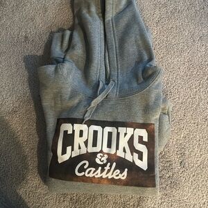 Women’s Crooks & Castles medium gray sweater hoodie